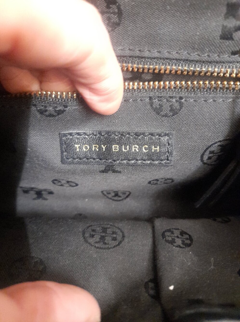 Tory Burch Black Quilted Leather Chain Shoulder Crossbody Bag - Picture 8 of 16